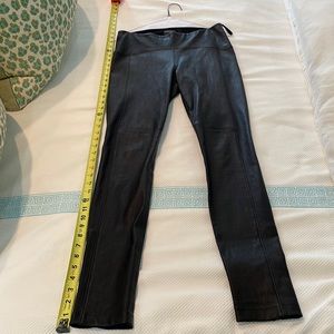 Black Lambskin and Lycra leggings